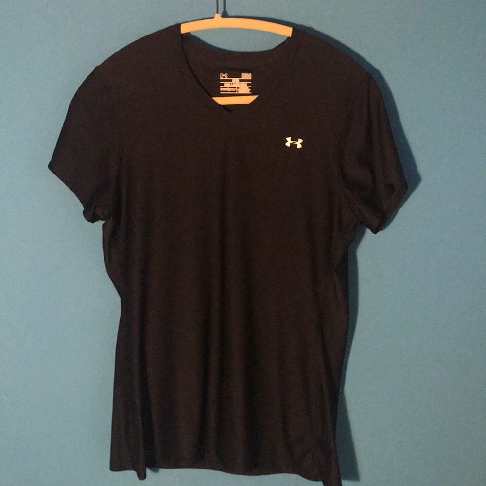Black Heat Gear Under Armor Short Sleeve T-shirt